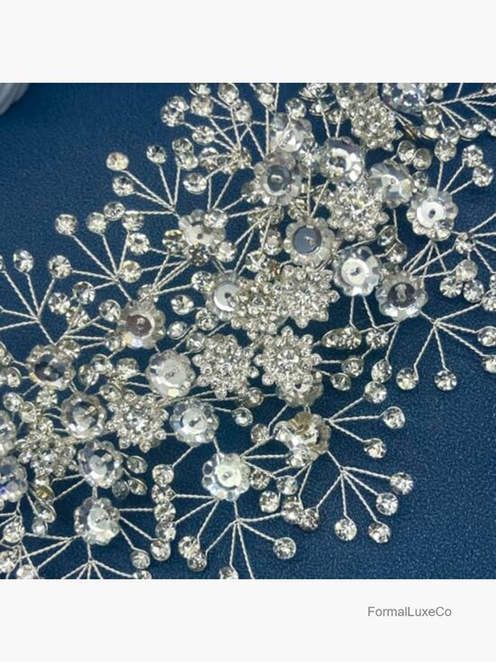Bridal Headpiece Rhinestone Crystal Wedding Hair Comb with Rhinestones main image 6